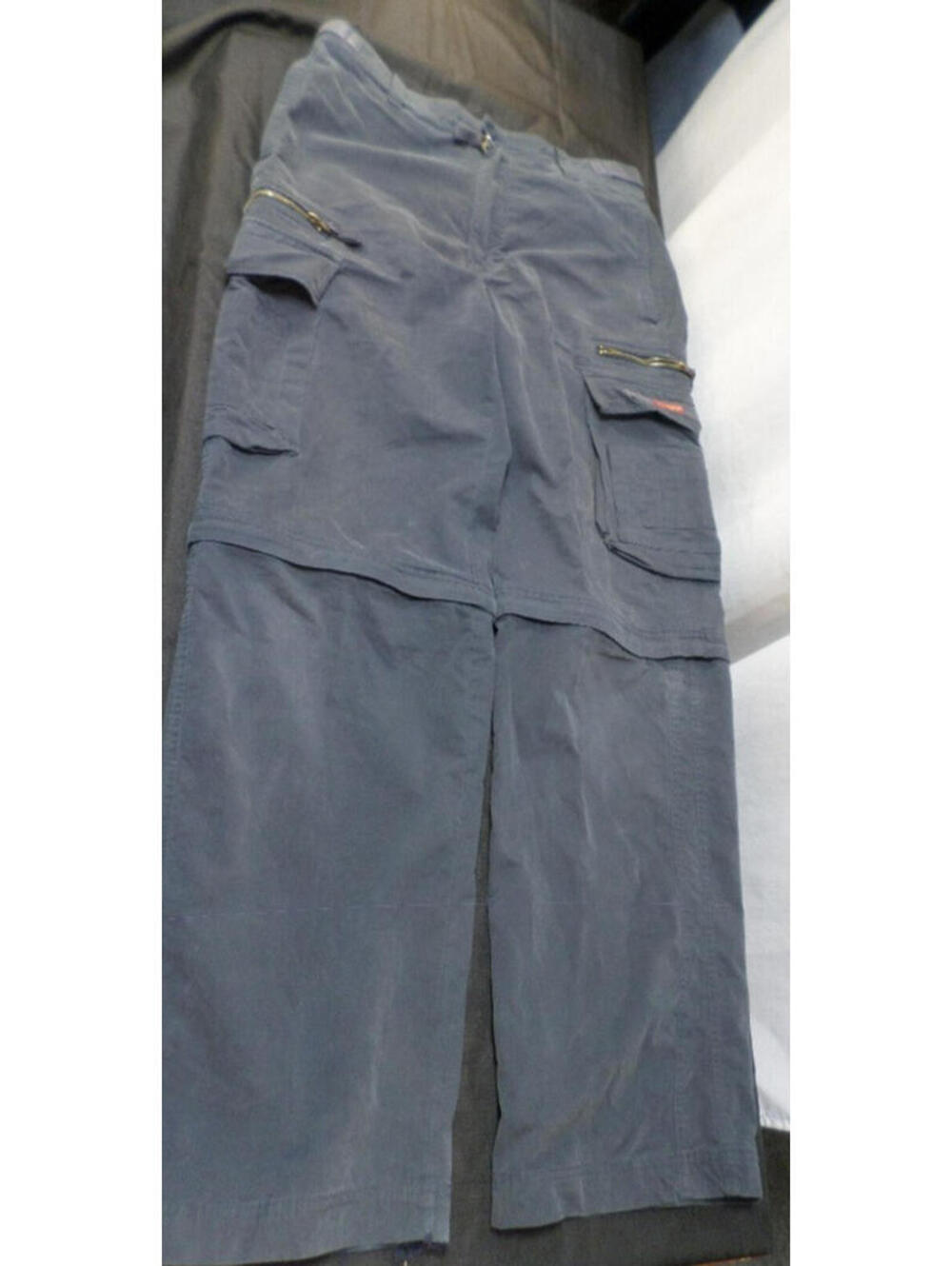 DESIGNER U.S EXPEDITION COTTON BLEND CONVERTIBLE FADED BLUE PANTS SIZE 34x34